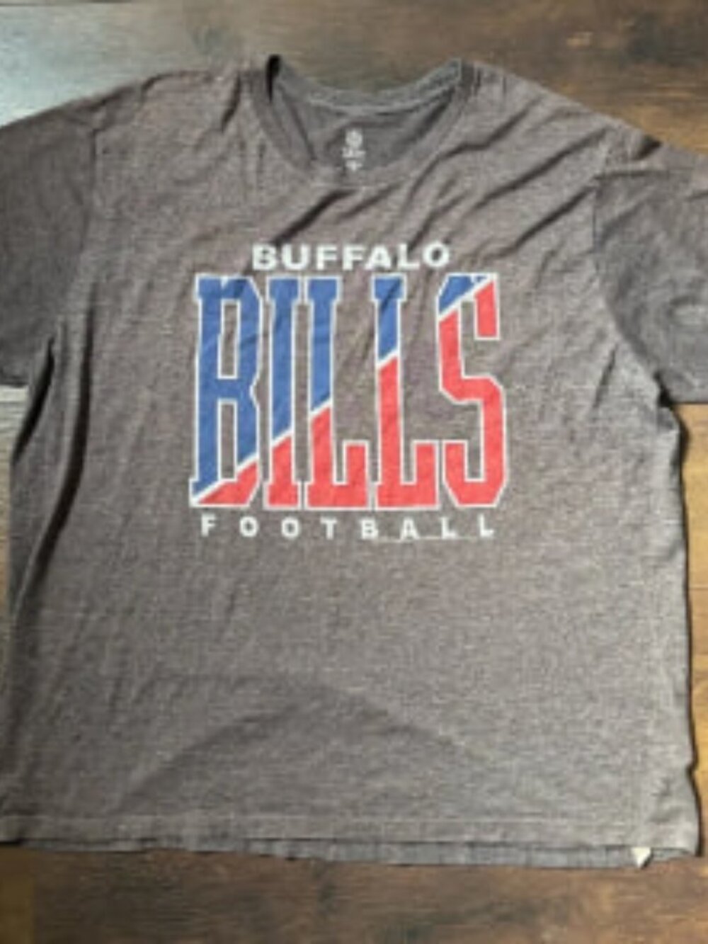 Buffalo Bills Football NFL T-Shirt XL Gray